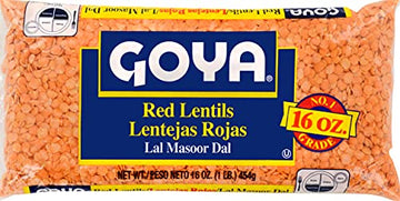 Goya Foods Red Lentils, Dry, 16 Ounce (Pack Of 24)