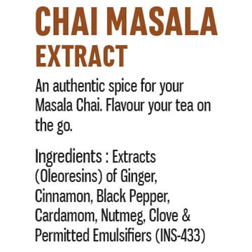 Spice Drop Chai Masala Extract - Tea, Coffee, Latte - Premium Quality & Rich Aroma, Authentic Indian Spices Blend Extract With N