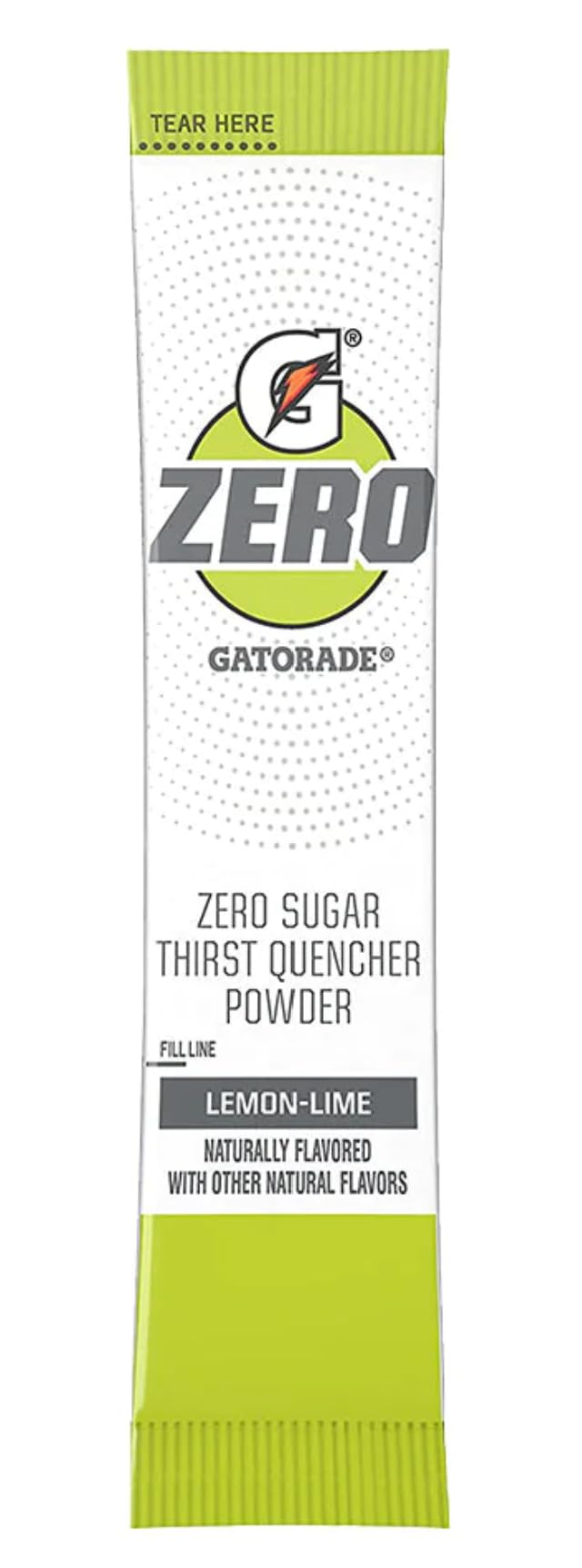 G Zero Thirst Quencher Powder Packets, 0.10 Oz Individual Packets (40 Count) (Lemon Lime)