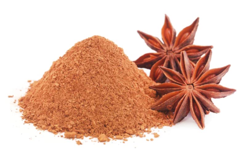 Caf Ground Star Anise Seed Powder, Star Anise Powder, 100% Non-Gmo Sun Dried Star Anise Pods Spice, 2.8Oz