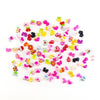 Pueen 100Pc Assorted Bows, Cats, Strawberry, Lady Bug, Ice Cream, Cupcake, Teddy Bear, Floral, Hearts, Bunny, Candy & More Flat
