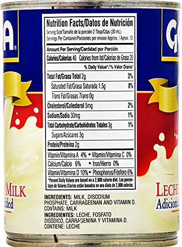 Goya Foods Evaporated Milk, 12 Oz (Pack Of 24)