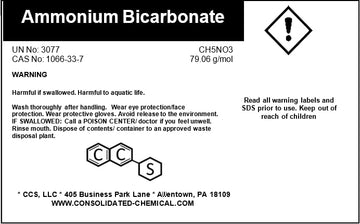 Ammonium Bicarbonate - Food Grade - Versatile Baking Ingredient And Leavening Agent For Perfect Bakes (250 Grams)