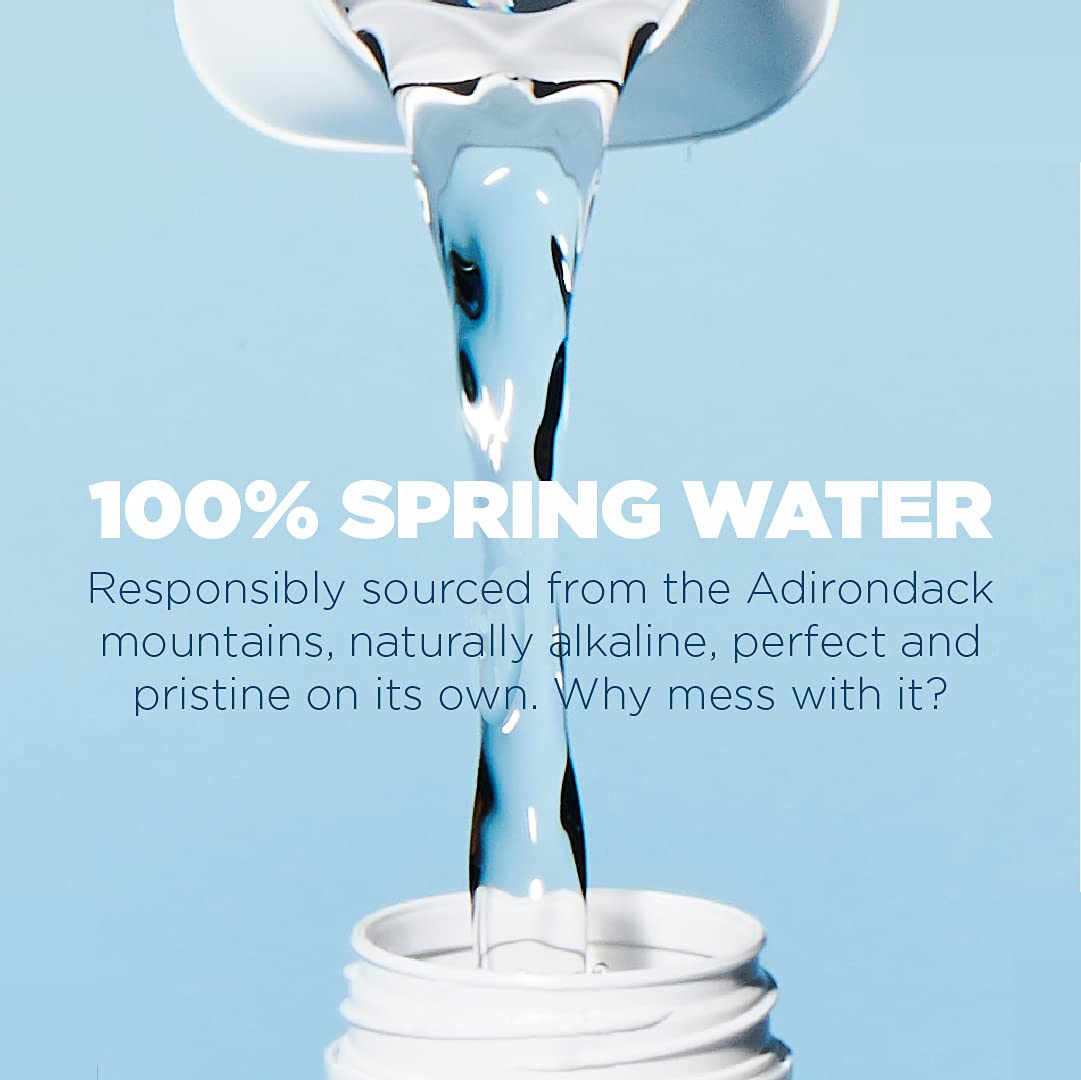 JUST Water, Premium Pure Still Spring Water in an Eco-Friendly BPA Free Plant-Based Bottle - Naturally Alkaline, High 8.0 pH - F