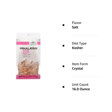 The Spice Lab Himalayan Salt - Coarse 1 Pound - Pink Himalayan Salt is Nutrient and Mineral Dense for Health - Gourmet Pure Crys