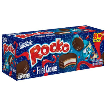 Marinela Rocko Strawberry Marshmallow Snack Cookies, 3 Pack, 24 Count