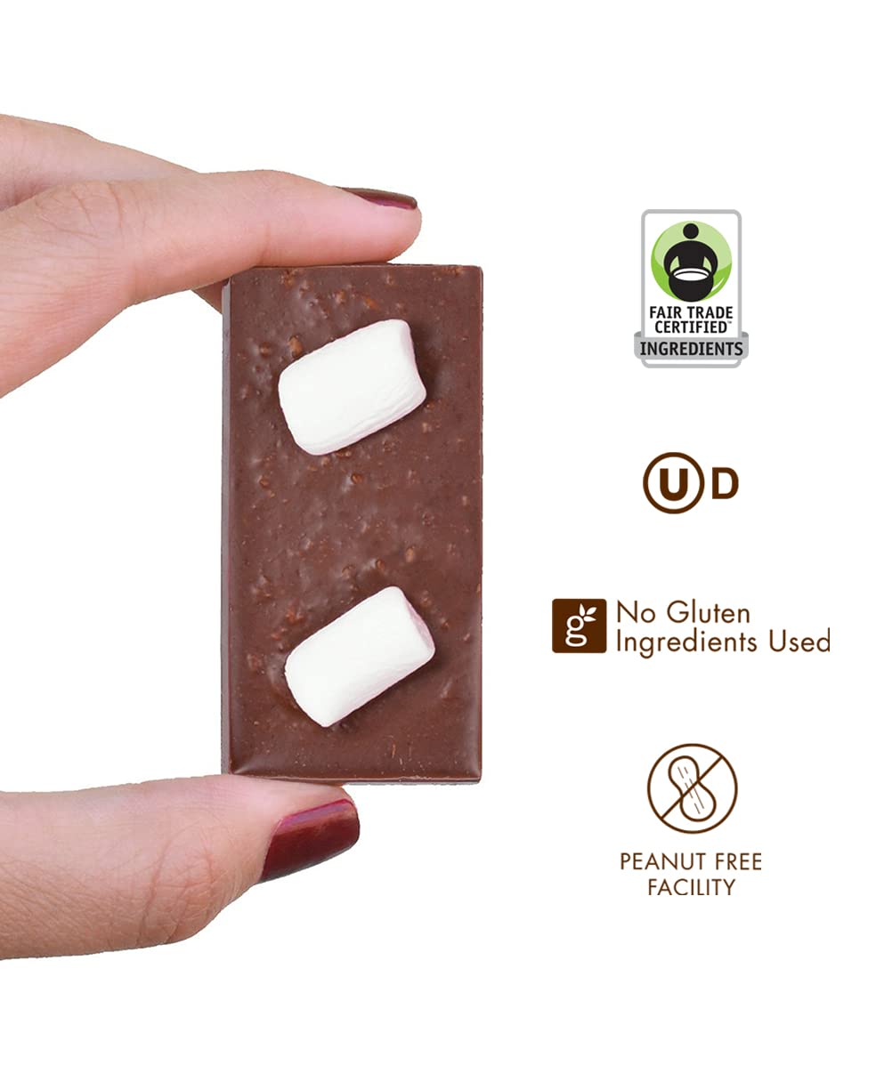 Chuao Chocolatier Ravishing Rocky Road Milk Chocolate Gourmet Mini Bars | For Gift Baskets, Birthday, Thank You, Care Package |