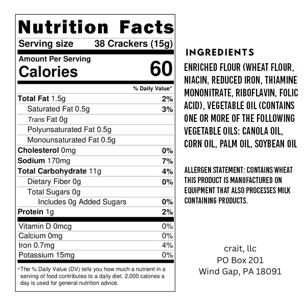Oyster ers Individual Packages Soup ers Oyster ers Bulk Pack of 150 Kosher Oyster ers