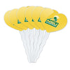 GRAPHICS & MORE Cupcake Picks Set of 6, Heart Decoration, Acrylic, Norfolk State University, One Size, Model CUPCAKE.HEART.CLCNOR.Z008407