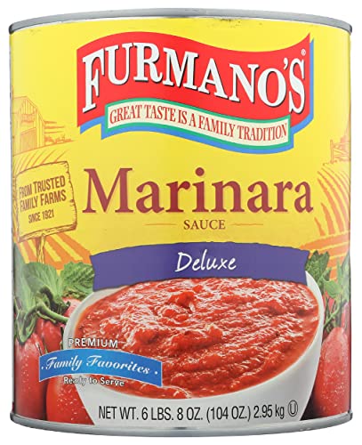 Furmano'S Deluxe Marinara Pasta Sauce, Cruelty Free, 104 Ounces (Pack Of 6)