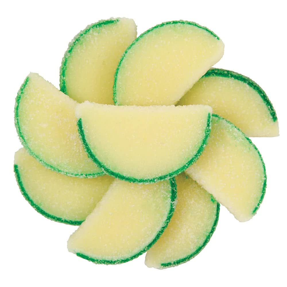 NY Spice Shop Fruit Slices Jelly Candy - 3 Pound Pear Candied Fruit - Fruit Candy Slices - Bulk Gummy Candy Slices - Old Fashion