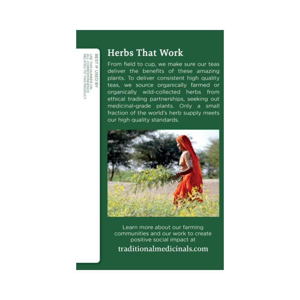 Traditional Medicinals Organic Hibiscus Herbal Tea - 16 bags per pack - 6 packs per case.