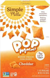 Siimple Mills Pop Mmms Baked Snack Crackers Cheddar, 14 Ounce