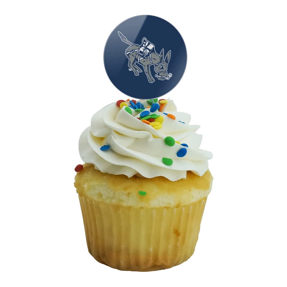 Mines Primary Logo Cupcake Picks Toppers Decoration Set Of 6