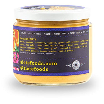 Siete Dairy Free Cashew Queso, Mild Nacho, 10.8Oz Jar
