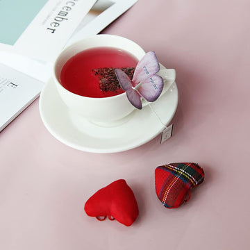 Kkokdam Butterfly Tea Bags - Cockscomb - Korean Gift Set, Decaf Tea Bags, Fancy Tea Bags, Unique Tea Bags, Iced Tea Bags For Fan