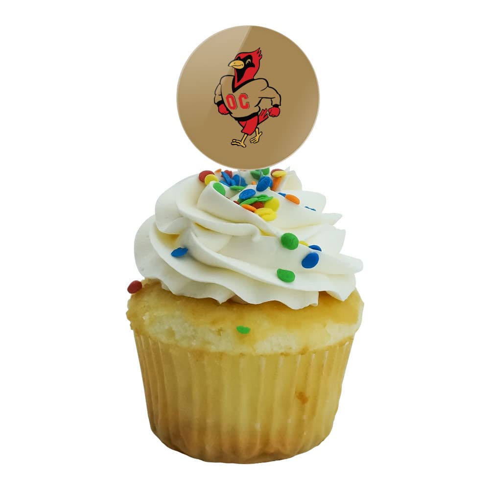 Otterbein University Secondary Logo Cupcake Picks Toppers Decoration Set Of 6
