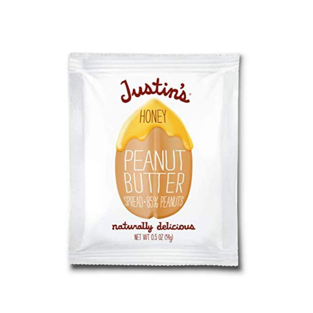 Justin'S Honey Peanut Butter Squeeze Packs, Organic Ingredients, Non-Gmo, Gluten-Free, Responsibly Sourced, Kosher, 0.5 Ounce (1