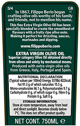 Filippo Berio - Extra Virgin Olive Oil - 750Ml