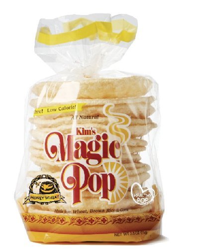 Kim'S Magic Pop Honey Wheat Flavor 12-Pack: Freshly Popped Rice Cakes, Healthy Grain Snack, 0 Weight Watchers Point