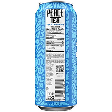 Peace Tea Caddy Shack Black Tea Lemonade Drink, 23 Fl Oz, 12 Pack