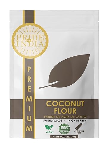 Coconut Flour By Pride Of India Luten-Free Substitute For All-Purpose Flour Ideal For Keto & Paleo Baking Vegan & Rich In Fiber