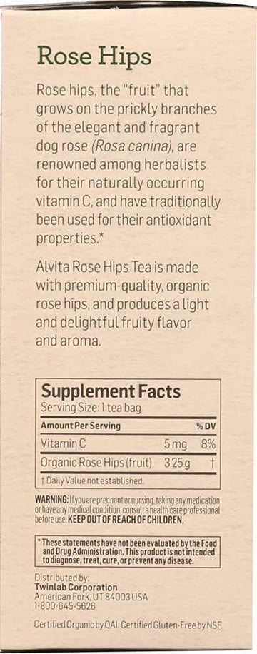 Alvita Tea Og2 Rose Hips 24 Bag