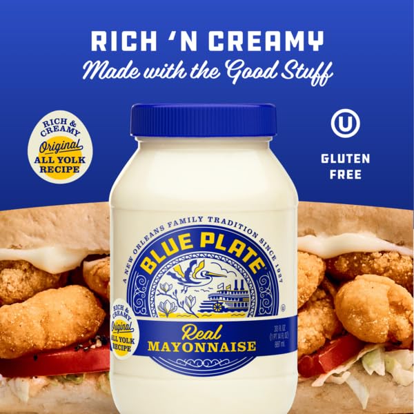 Blue Plate Mayonnaise Sandwich Spread, 15 Fl Oz Jar (Pack of 1)