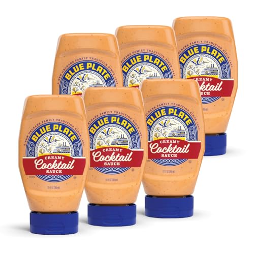 Blue Plate Mayonnaise Creamy Cocktail Sauce, 12 Fl Oz Squeeze Bottle, Pack of 6