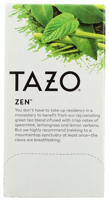 Tazo Zen Filterbag Tea ,20 Count (Pack Of 4 )