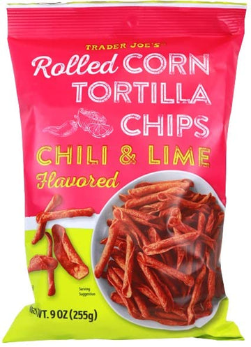 Trader Joes Chips And Snack - All Flavors (Chili & Lime - 9 Oz, 1 Pack)