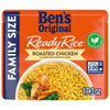 Ben'S Original Ready Rice Roasted Chicken Flavored Family Size Rice, Easy Dinner Side, 17.3 Oz Pouch (Pack Of 6)
