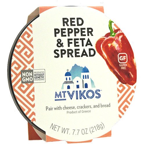 Mt Vikos Inc Red Pepper & Feta Spread, 7.70 oz, Pack of 3