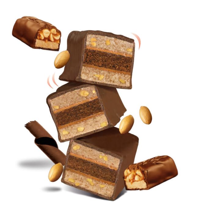 The Original Cakebites by Cookies United, Grab-and-Go Bite-Sized Licensed Snacks (12 CT, Snickers)