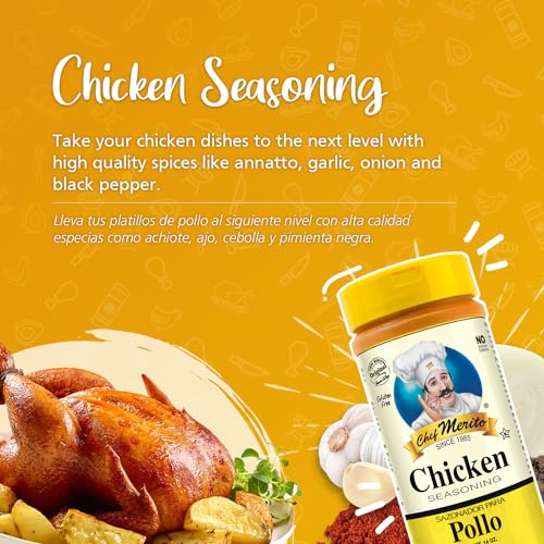 Chef Merito Chicken Seasoning, 14 Ounce
