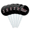 Ripon College Secondary Logo Cupcake Picks Toppers Decoration Set of 6