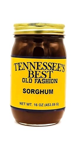 Smoky Mountain Southern Style Sorghum | 100% Pure Sorghum Molasses- 20 Oz Resealable Glass Jar
