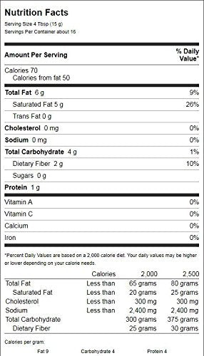 Lets Do Organic Shredded Coconut Unsweetened - Reduced Fat Coconut Shredded Organic, Organic Coconut Shreds, Unsweetened Coconut - 8.8 Oz (Pack Of 1)