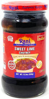 Rani Lime Sweet Mango Chutney (Indian Preserve) 12.5oz (350g) Glass Jar, Ready to eat, Vegan ~ Gluten Free Ingredients, All Natu