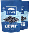 Thousand Lakes Freeze Dried Fruit - Blueberries 2-pack 1.2 ounces (2.4 ounces total) | No Sugar Added | 100% Whole Blueberries