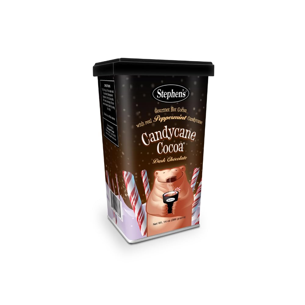 Stephen'S Gourmet Hot Cocoa, Candycane Cocoa Dark, 14 Oz (Pack Of 3)