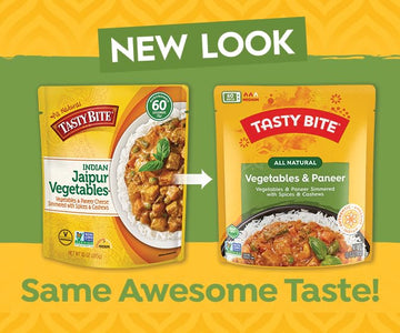 Tasty Bite Indian Vegetables & Paneer, Microwaveable Ready to Eat Entr e, 10 Ounce (Pack of 6)