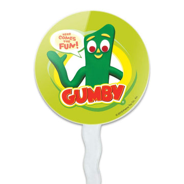 GRAPHICS & MORE Gumby Cupcake Picks Set of 6 - Multi Color - Acrylic Decoration Toppers