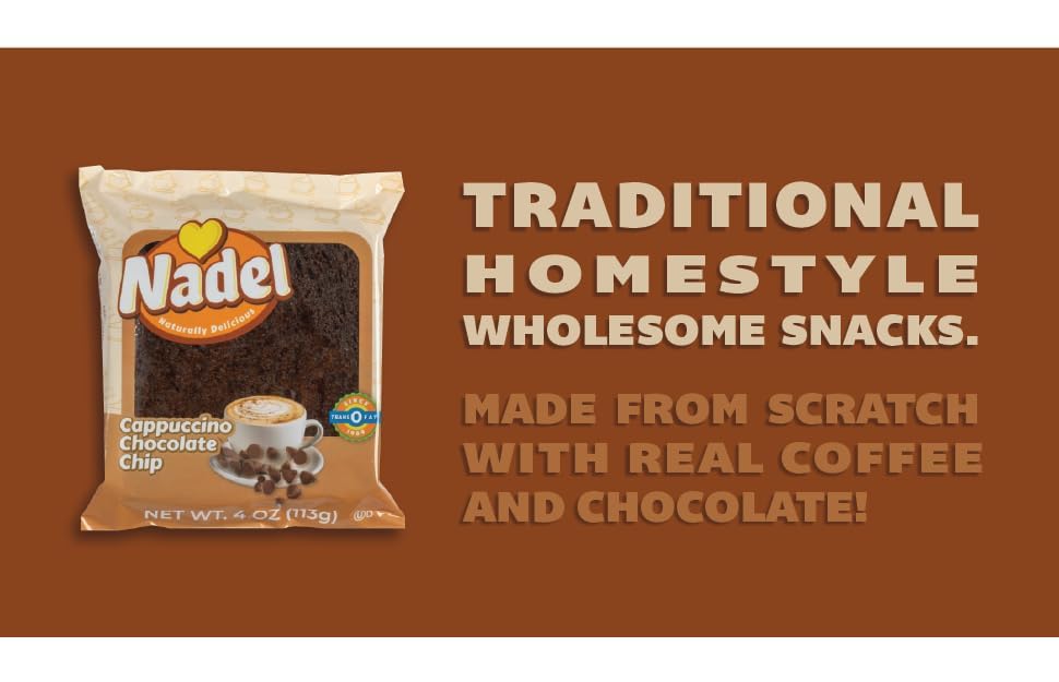 Nadel - Naturally Delicious Sweet Breads Variety Pack (Banana Walnut, Cappuccino Chocolate Chip, Carrot Walnut, Zucchini Walnut)