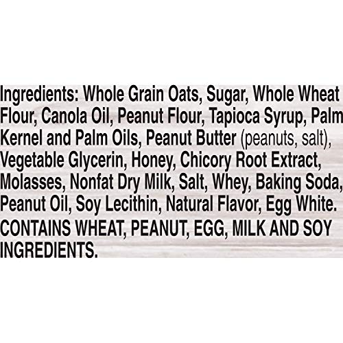 Nature Valley Soft-Baked Oatmeal Squares, Peanut Butter Breakfast Snacks, 12 CT, Kids Snacks,14.88 OZ