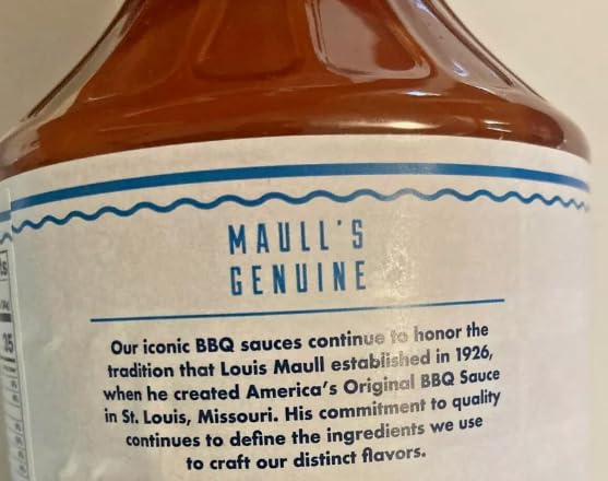 Maull'S Classic Bbq Sauce- 38 Ounce Bottle - Original St Louis Mo Style Barbeque Since 1926 (1)
