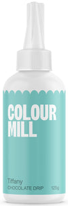 Colour Mill Chocolate Drip Easy-Melt Drizzle for Desserts, 125 Grams Tiffany