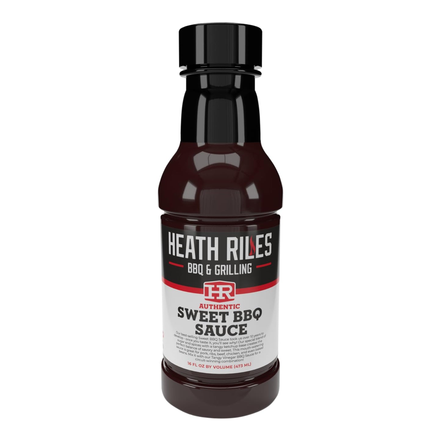 Heath Riles Bbq Sweet Barbecue Sauce, Champion Pitmaster Recipe, Bottle 16 Oz.