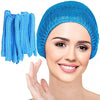 200Pcs Blue Disposable Bouffant Caps, 21Inches Hair Net, Elastic Dust Cap For Food Service, Kitchen Hair Head Cover, Health, Tat