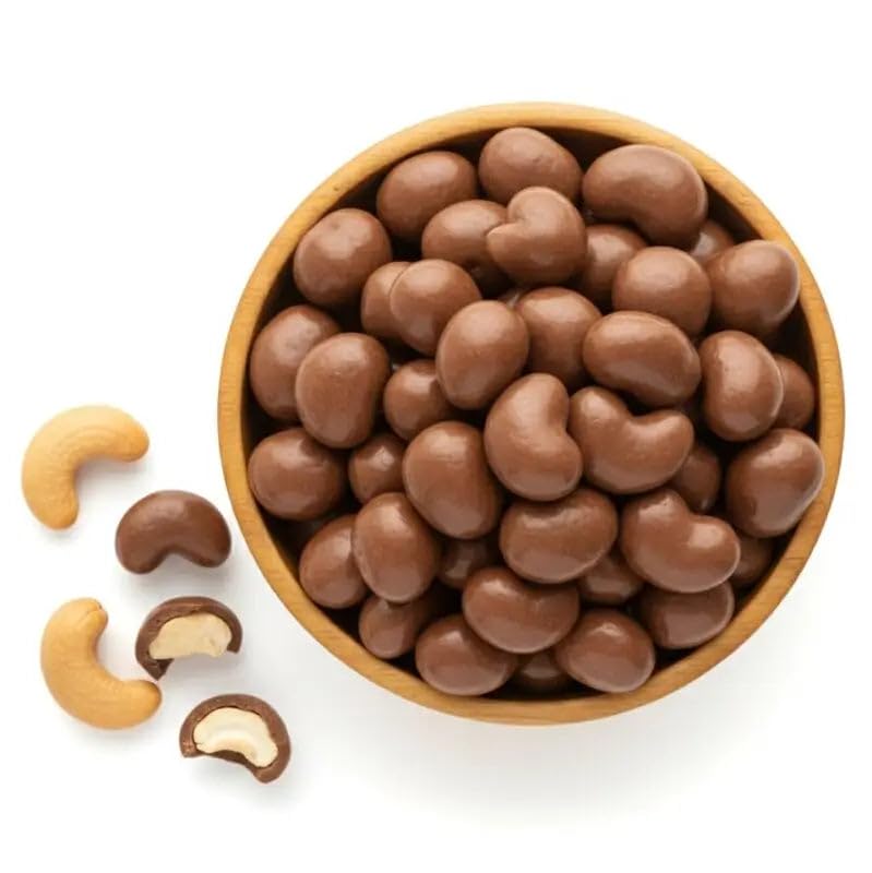 Ny Spice Shop Milk Chocolate Covered Cashews - 2 Pound Chocolates Cashew Candy - Gourmet Holiday Milk Chocolate Nuts - Sweet & Crunchy Treats For Gifting Snacking & Candy Buffets